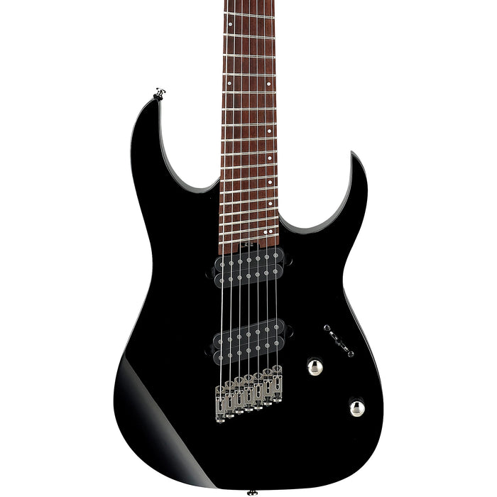 RG Standard RGMS7 7-String Multi-Scale Solidbody Electric Guitar, Right, Black