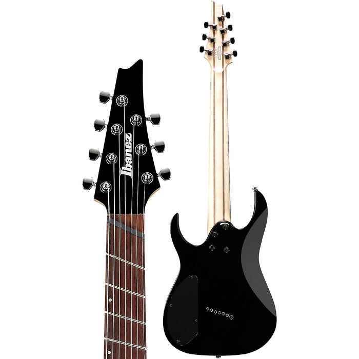 RG Standard RGMS7 7-String Multi-Scale Solidbody Electric Guitar, Right, Black