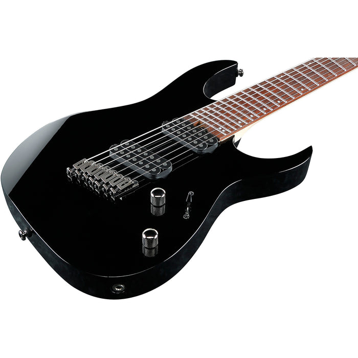 RG Standard RGMS7 7-String Multi-Scale Solidbody Electric Guitar, Right, Black