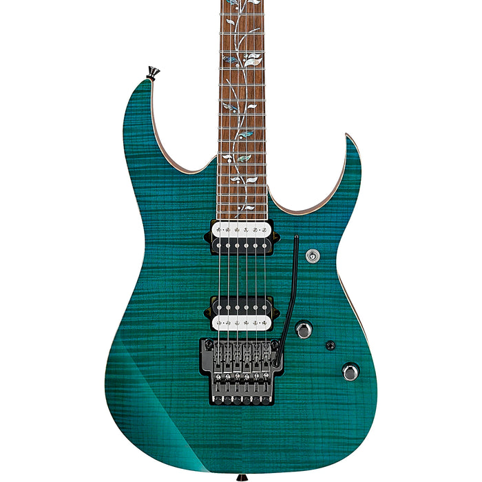 RG J Custom RG8520 6-String Solidbody Electric Guitar, Right, Green Emerald