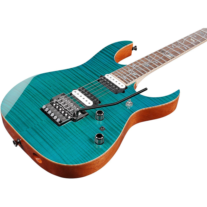 RG J Custom RG8520 6-String Solidbody Electric Guitar, Right, Green Emerald