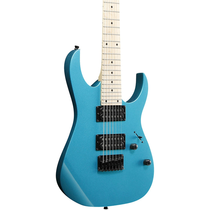 RG Gio GRG7221M 7-String Solidbody Electric Guitar, Right, Metallic Light Blue