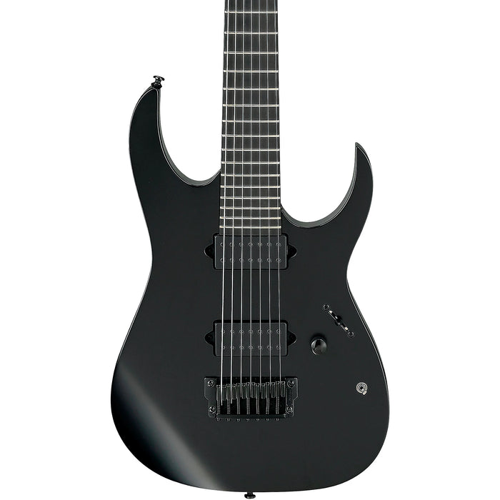 RG Standard RGIXL7 7-String Solidbody Electric Guitar, Right, Black Flat