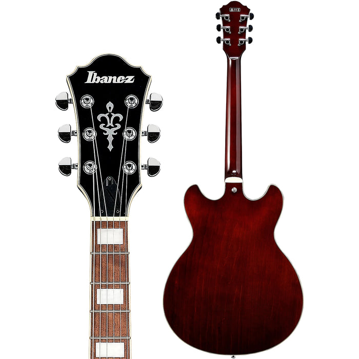 AS Artcore AS73FM Semi-Hollowbody Electric Guitar, Right, Transparent Indigo Fade