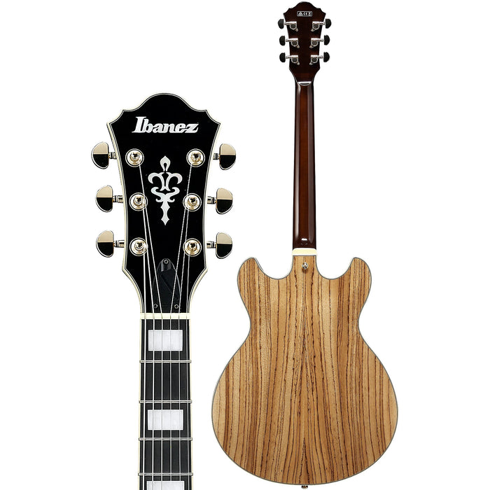 Artcore Expressionist AS93ZW Semi-Hollowbody Electric Guitar, Right, Natural