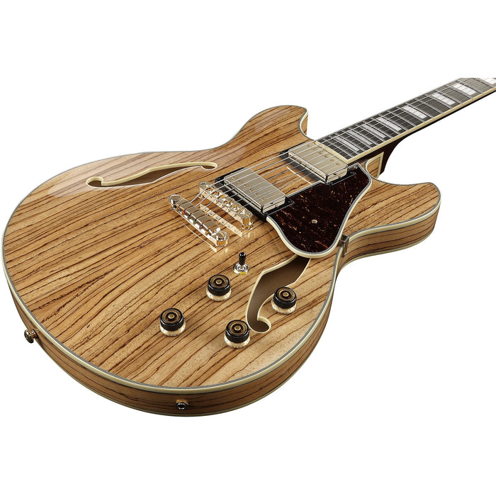 Artcore Expressionist AS93ZW Semi-Hollowbody Electric Guitar, Right, Natural