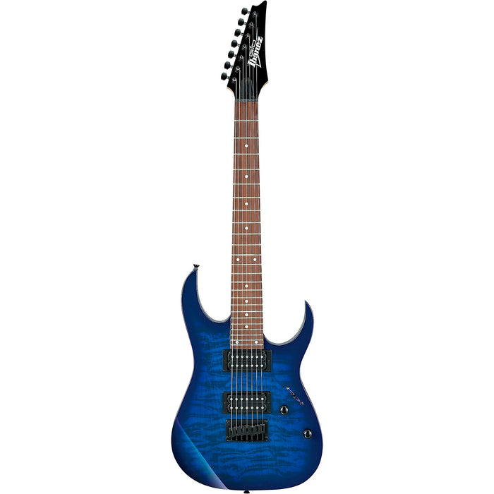 RG Gio GRG7221QA Series 7-String Solidbody Electric Guitar, Right-Handed