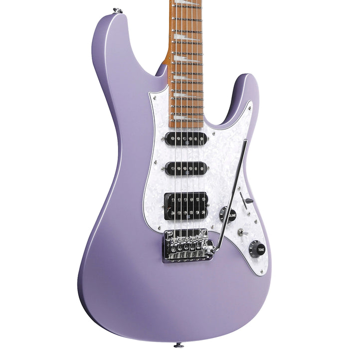 Mario Camarena MAR10 Solidbody Electric Guitar, Right, Lavender Metallic Matte