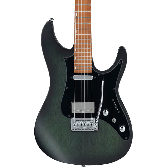 Erick Hansel EH10 Solidbody Electric Guitar, Right, Transparent Green Matte