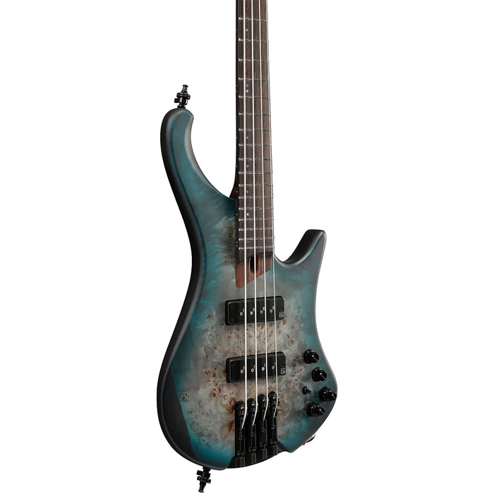 EHB1500 4-String Headless Bass Guitar, Right-Handed, Cosmic Blue Starburst Flat