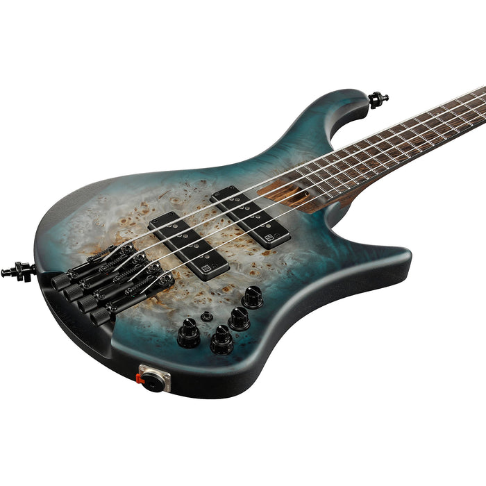 EHB1500 4-String Headless Bass Guitar, Right-Handed, Cosmic Blue Starburst Flat