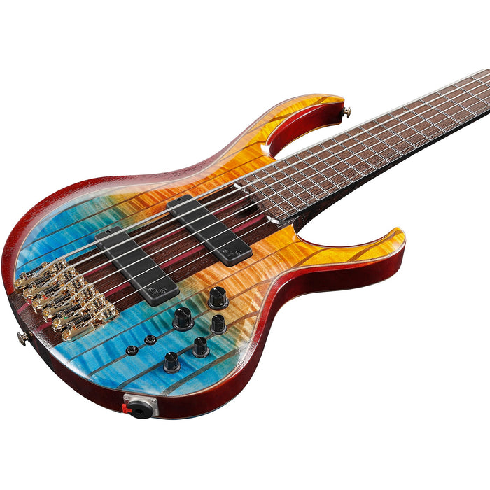 Premium BTB1936 6-String Solidbody Bass Guitar, Right, Sunset Fade Low Gloss