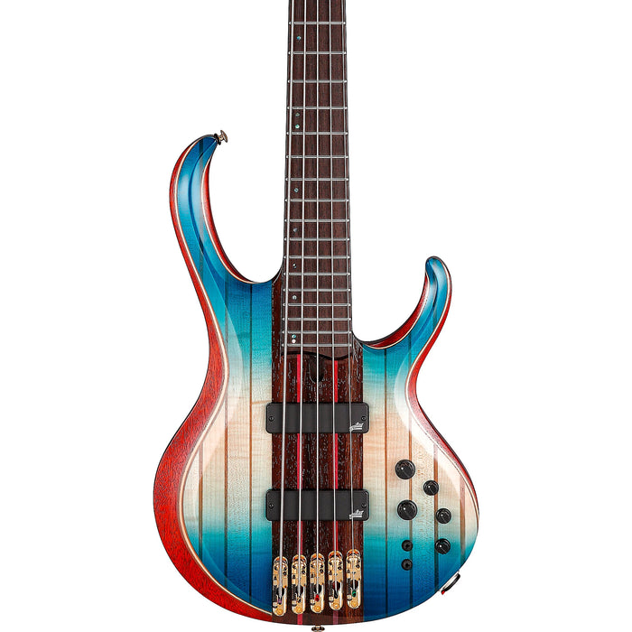 Premium BTB1935 5-String Solidbody Bass Guitar, Right, Caribbean Islet Low Gloss