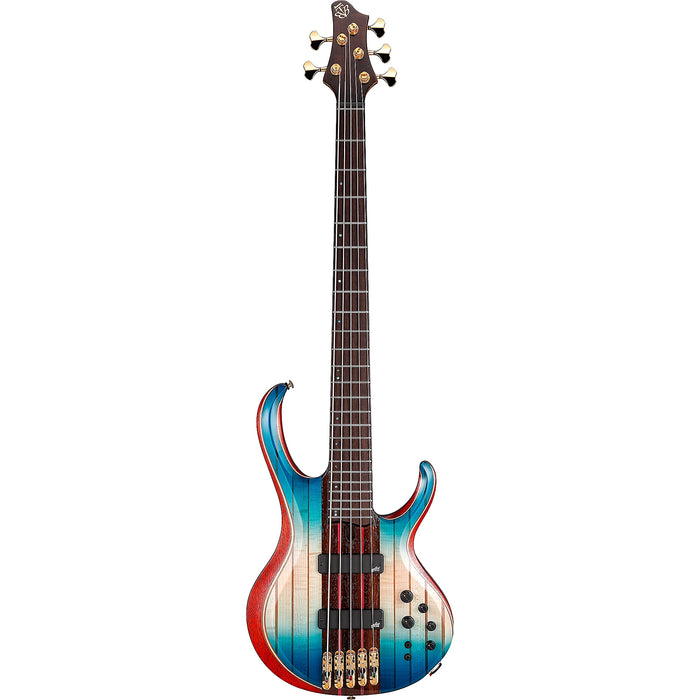 Premium BTB1935 5-String Solidbody Bass Guitar, Right, Caribbean Islet Low Gloss