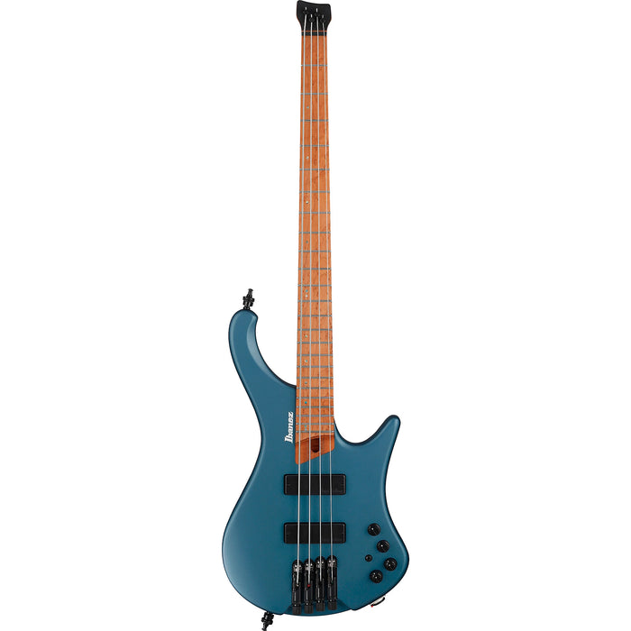 EHB1000 4-String Headless Solidbody Bass Guitar, Right, Arctic Ocean Matte