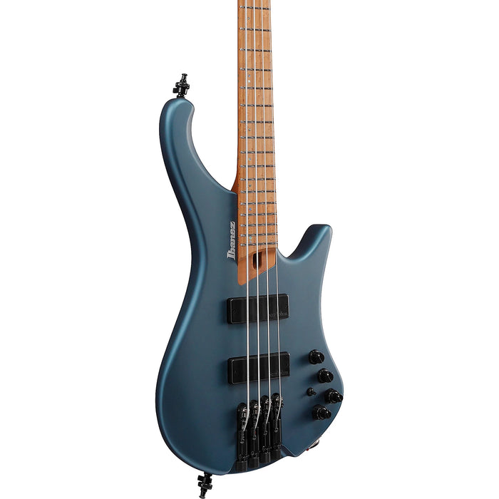 EHB1000 4-String Headless Solidbody Bass Guitar, Right, Arctic Ocean Matte