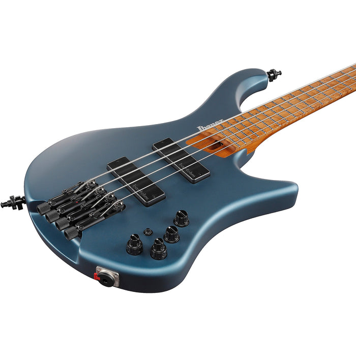 EHB1000 4-String Headless Solidbody Bass Guitar, Right, Arctic Ocean Matte