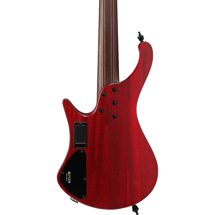 EHB1505 5-String Solidbody Bass Guitar, Right, Stained Wine Red Low Gloss