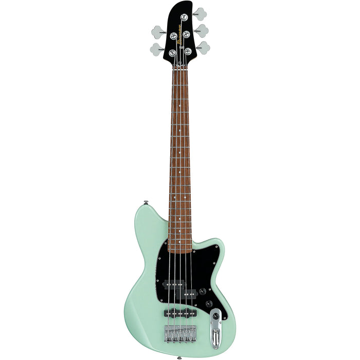 Talman Bass TMB35 5-String Solidbody Electric Bass Guitar, Right, Mint Green