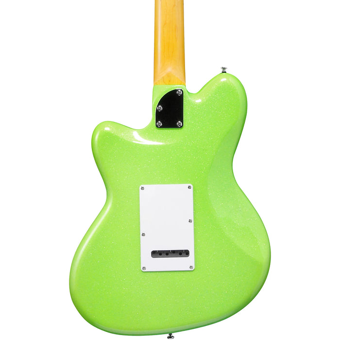 Yvette Young YY10 6-String Solidbody Electric Guitar, Right, Slime Green Sparkle