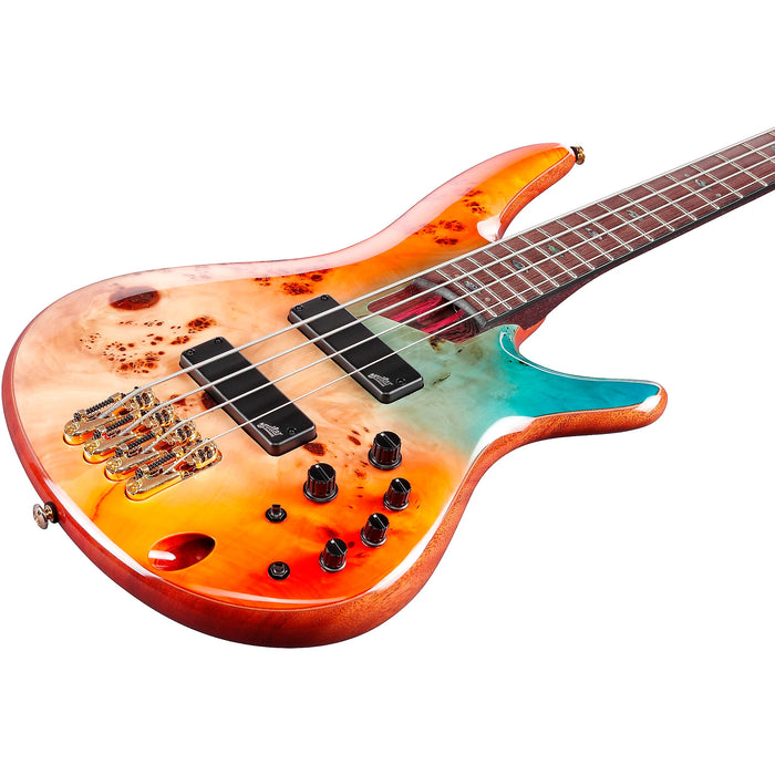 Premium SR1600D 4-String Solidbody Bass Guitar, Right-Handed, Autumn Sunset Sky