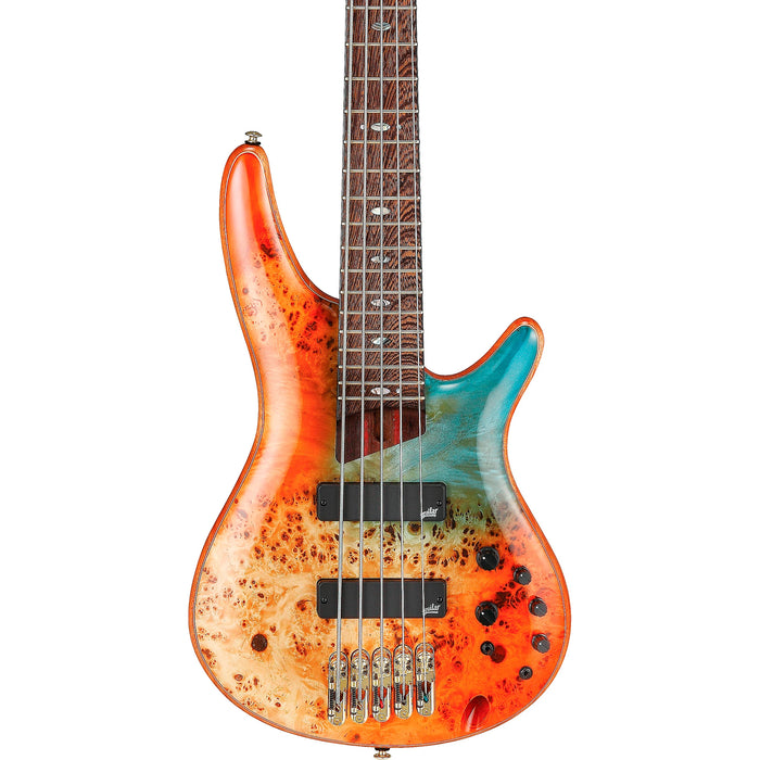 SR Premium SR1605DW 5-String Solidbody Bass Guitar, Right, Autumn Sunset Sky