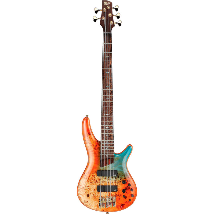 SR Premium SR1605DW 5-String Solidbody Bass Guitar, Right, Autumn Sunset Sky