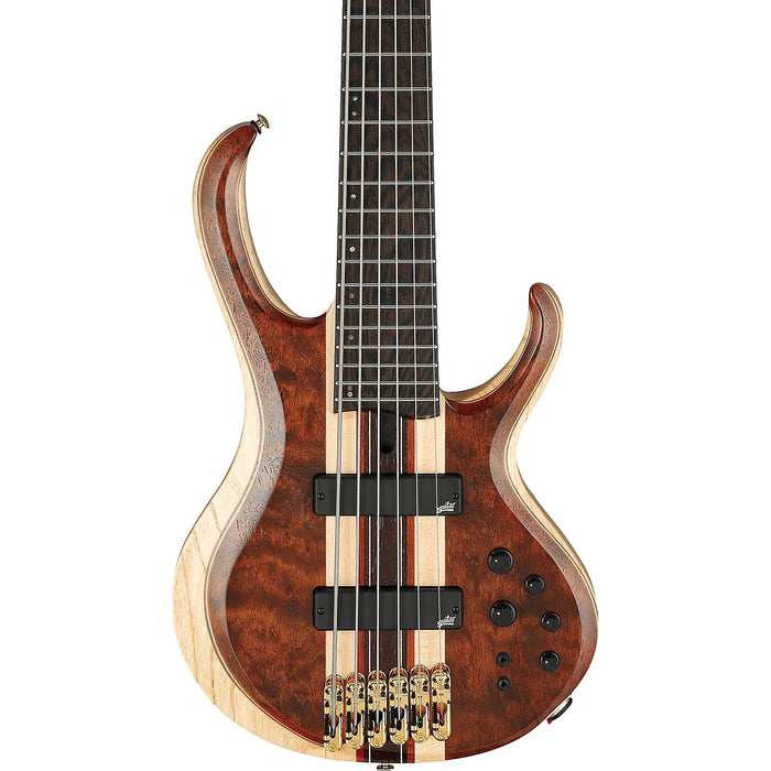 Premium BTB1836 6-String Solidbody Bass Guitar, Right, Natural Shadow Low Gloss