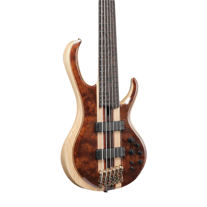 Premium BTB1836 6-String Solidbody Bass Guitar, Right, Natural Shadow Low Gloss