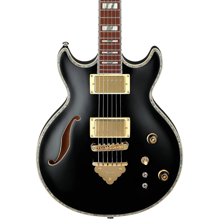 AR Standard AR520H 6-String Hollowbody Electric Guitar, Right-Handed, Black