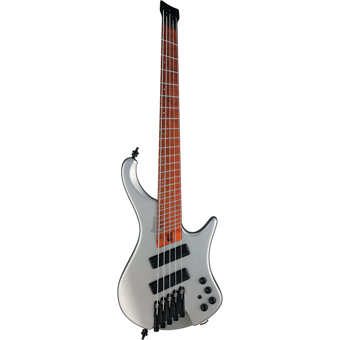 EHB1005SMS 5-String Multiscale Solidbody Bass Guitar, Right, Metallic Gray Matte