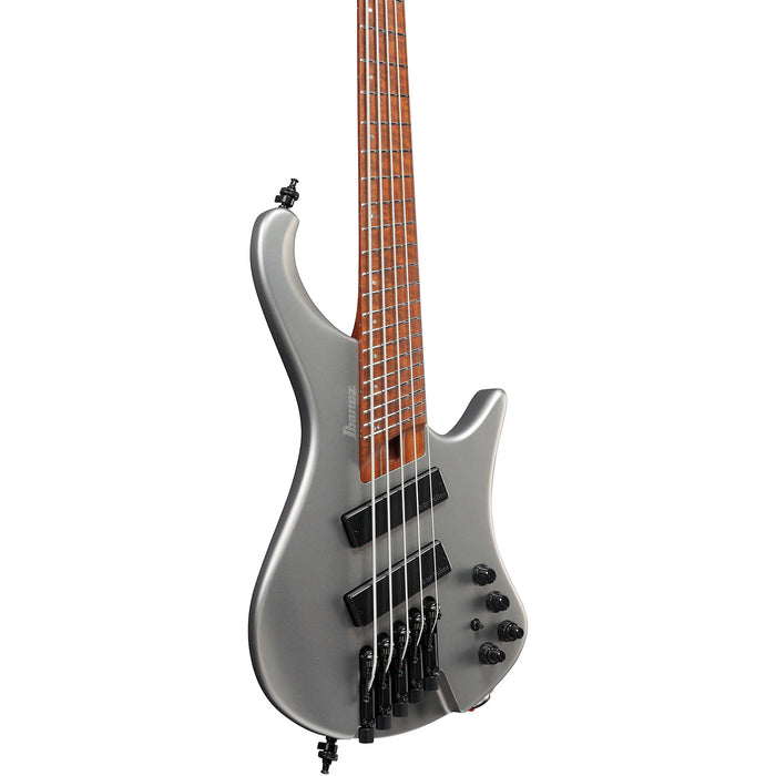 EHB1005SMS 5-String Multiscale Solidbody Bass Guitar, Right, Metallic Gray Matte