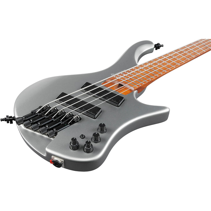 EHB1005SMS 5-String Multiscale Solidbody Bass Guitar, Right, Metallic Gray Matte