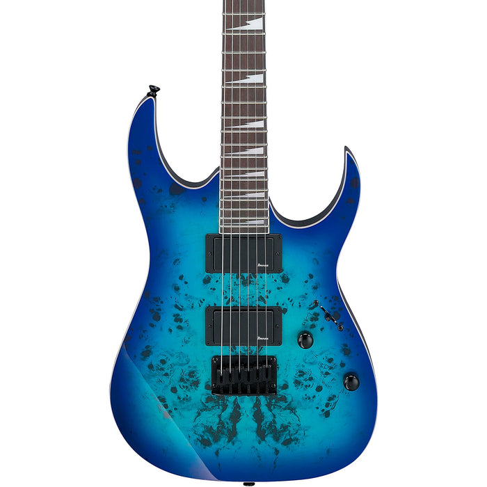 RG Gio GRGR221PA 6-String Solidbody Electric Guitar, Right-Handed, Aqua Burst