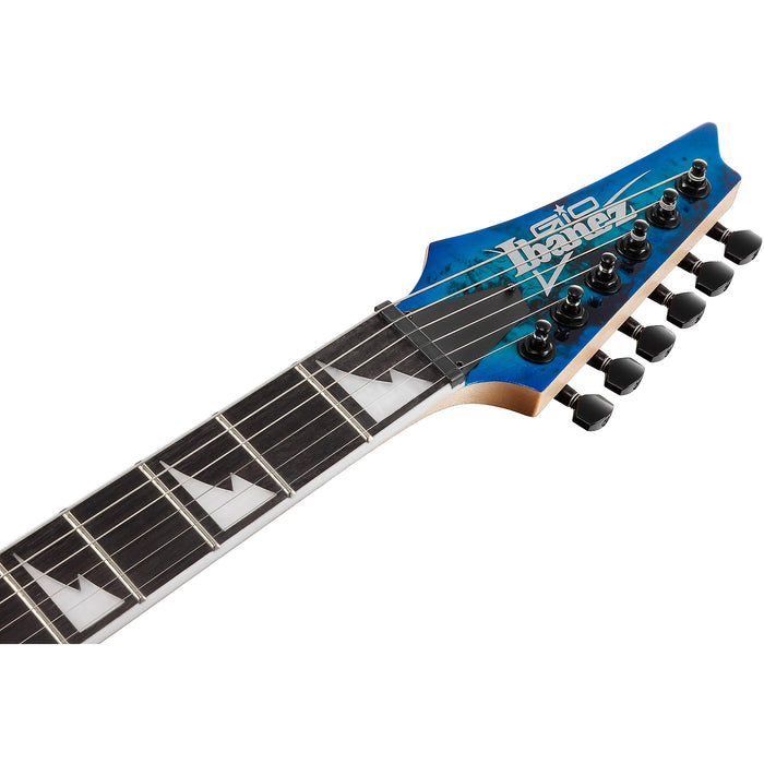 RG Gio GRGR221PA 6-String Solidbody Electric Guitar, Right-Handed, Aqua Burst