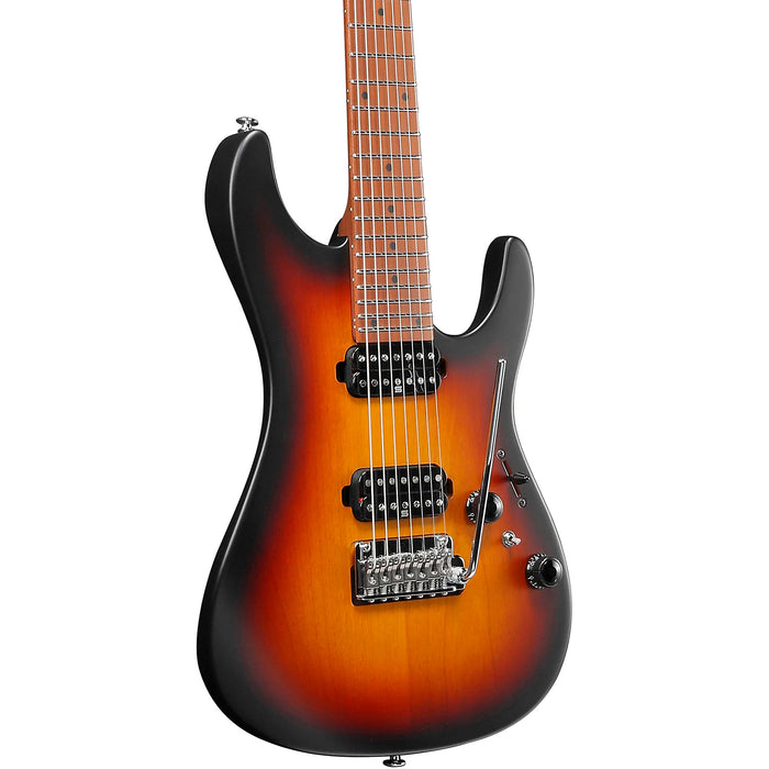 Prestige AZ24027 7-String Solidbody Electric Guitar, Right, Tri-Fade Burst Flat