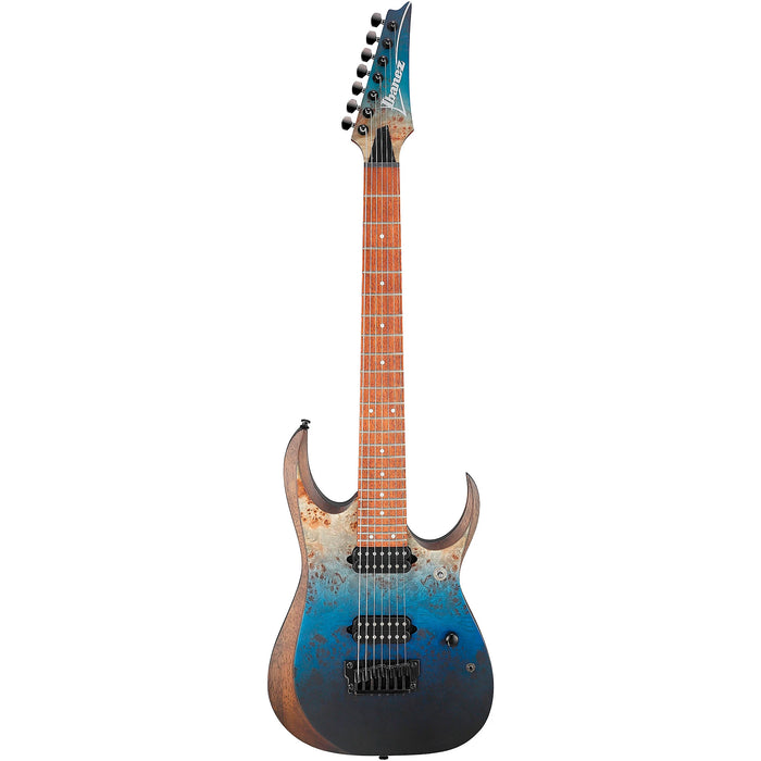 RGD7521PB 7-String Solidbody Electric Guitar, Right, Deep Seafloor Fade Flat