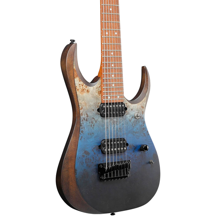 RGD7521PB 7-String Solidbody Electric Guitar, Right, Deep Seafloor Fade Flat