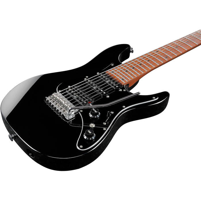 AZ Prestige AZ24047 7-String Solidbody Electric Guitar, Right-Handed, Black