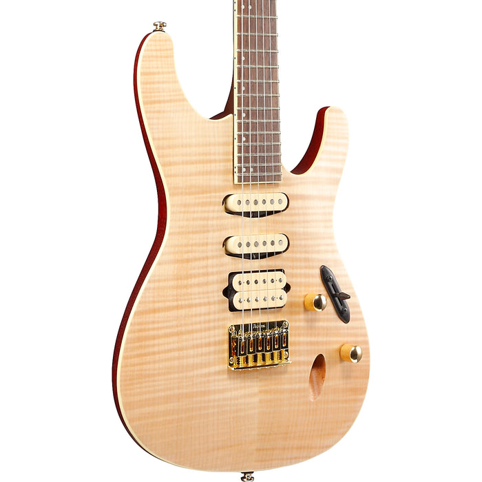 S Standard SEW761FM Solidbody Electric Guitar, Right-Handed, Natural Flat