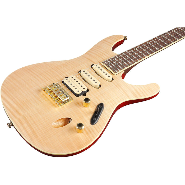 S Standard SEW761FM Solidbody Electric Guitar, Right-Handed, Natural Flat