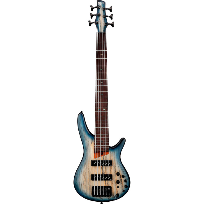 SR606E 6-String Solidbody Bass Guitar, Right, Cosmic Blue Starburst Flat