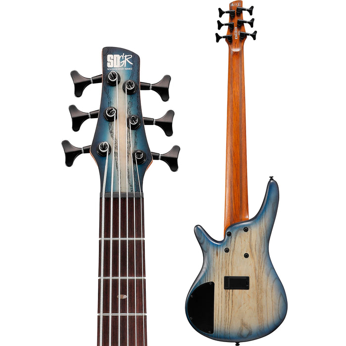 SR606E 6-String Solidbody Bass Guitar, Right, Cosmic Blue Starburst Flat