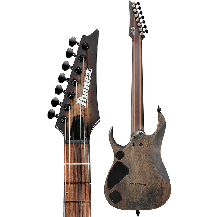 RGD71ALPA 7-String Electric Guitar, Right, Charcoal Burst Black Stained Flat