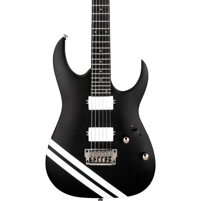 JB Brubaker Signature JBBM30 Solidbody Electric Guitar, Right, Black Flat