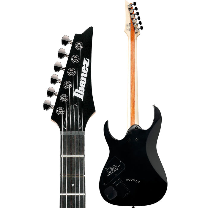 JB Brubaker Signature JBBM30 Solidbody Electric Guitar, Right, Black Flat