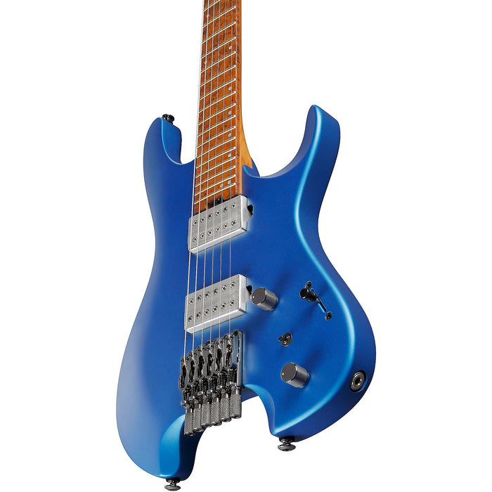 Q Standard Q52 6-String Solidbody Electric Guitar, Right, Laser Blue Matte