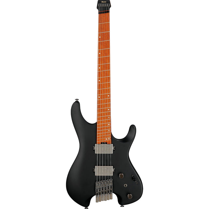 Q Standard QX52 6-String Solidbody Electric Guitar, Right-Handed, Black Flat