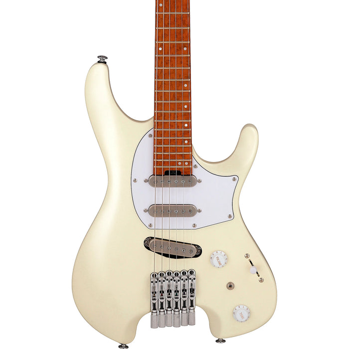 Ichika Signature ICHI10VWM Solidbody Electric Guitar, Right, Vintage White Matte