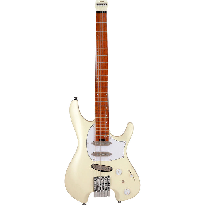 Ichika Signature ICHI10VWM Solidbody Electric Guitar, Right, Vintage White Matte